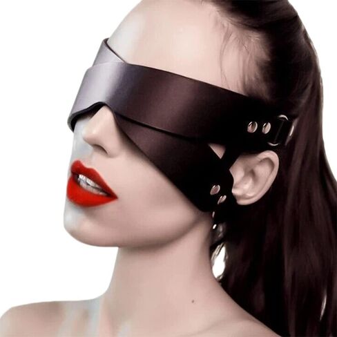 NBMARLS Leather Masks Masquerade Mask for Women Halloween Masks for Adults Animal Half Face Mask Party Mask for Cosplay in Saudi Arabia