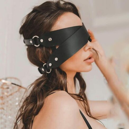 NBMARLS Leather Masks Masquerade Mask for Women Halloween Masks for Adults Animal Half Face Mask Party Mask for Cosplay in Saudi Arabia