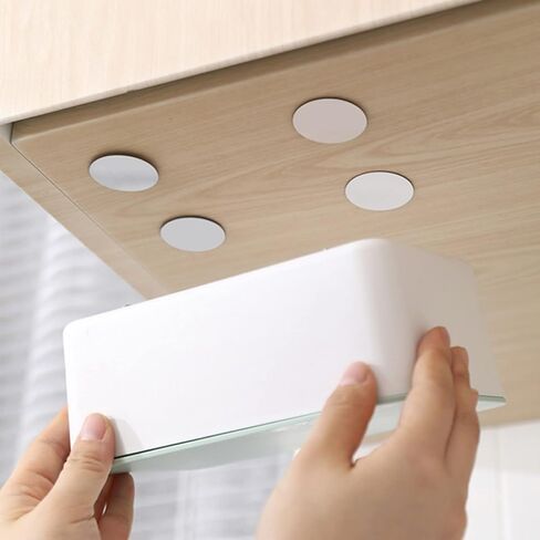 6 عبوات من مغناطيسات ذاتية اللصق، أوراق مغناطيسية مع دعامة لاصقة قوية، تتضمن 4 مغناطيسات دائرية و2 مغناطيسات مربعة، مغناطيسات مرنة للحرف اليدوية في المنزل والمكتب والمدرسة، وأدوات المطبخ الثابتة in Kuwait