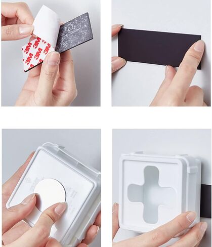 6 عبوات من مغناطيسات ذاتية اللصق، أوراق مغناطيسية مع دعامة لاصقة قوية، تتضمن 4 مغناطيسات دائرية و2 مغناطيسات مربعة، مغناطيسات مرنة للحرف اليدوية في المنزل والمكتب والمدرسة، وأدوات المطبخ الثابتة in Kuwait