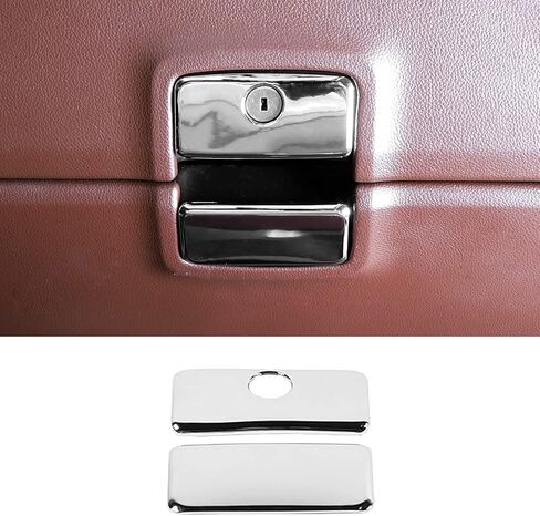 ل تشيفي سيلفرادو صندوق القفازات مزلاج غطاء الكسوة ل شيفروليه سيلفرادو ل سيارة GMC موديل سييرا 2014-2018 كروم الملحقات الداخلية in Kuwait