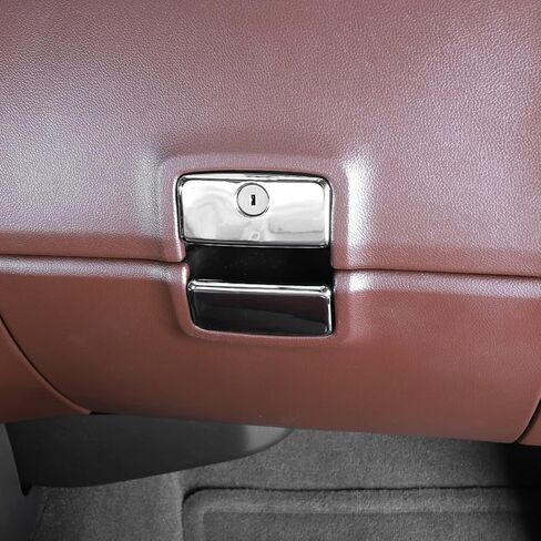 ل تشيفي سيلفرادو صندوق القفازات مزلاج غطاء الكسوة ل شيفروليه سيلفرادو ل سيارة GMC موديل سييرا 2014-2018 كروم الملحقات الداخلية in Kuwait