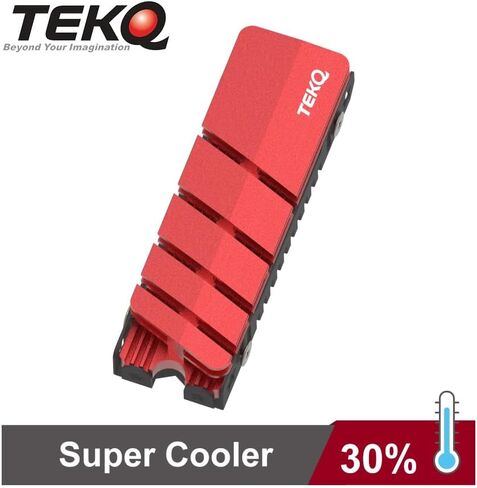 M.2 2280 SSD heatsink, Double-Sided Heat Sink, with Thermal Silicone pad for PC M.2 PCIE NVMe SSD or M.2 SATA SSD (RED) in Saudi Arabia