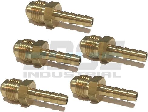1/4" خرطوم معرف إلى 3/8" 45 درجة ذكر FLARE مستقيم نحاسي مناسب للوقود/الهواء/الماء/النفط/الغاز/WOG (الكمية 01) in Kuwait