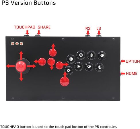 جهاز التحكم في ألعاب FightBox M3-PS4 بدون ذراع تحكم في الألعاب متوافق مع أجهزة الكمبيوتر/PS3/PS4 in Kuwait