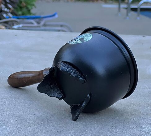 Large Metal Charcoal Incense Burner with Wooden Handle (Tree of Life) in Saudi Arabia