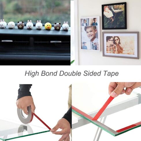 شريط لاصق إسفنجي مزدوج الجوانب مقاس 10 مم من Maerd، شريط لاصق إسفنجي للاستخدام الداخلي والخارجي لتزيين الحرف اليدوية، لوحة إعلانات LED، شريط إطار الصورة (0.4 بوصة × 33 قدم) in Kuwait