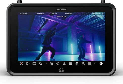 شاشة Atomos Shogun مقاس 7 بوصات HDR ومسجل 6K Raw مع مجموعة ملحقات (عنصران) in Kuwait