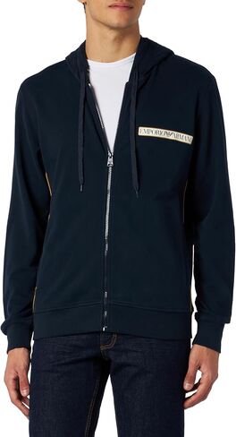 Emporio Armani Men's Brushed Terry Drawstring Hoodie in Saudi Arabia
