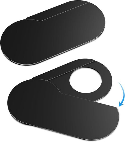 غطاء كاميرا ويب معدني قابل للدوران من imluckies [عبوة من قطعتين]، غطاء كاميرا رفيع للغاية 0.02 بوصة لهاتف iPhone، والكمبيوتر المحمول، وMacBook Pro/Air، وأجهزة الكمبيوتر الشخصي، وiPad وما إلى ذلك. مانع الويب يحمي خصوصيتك، أسود in Kuwait