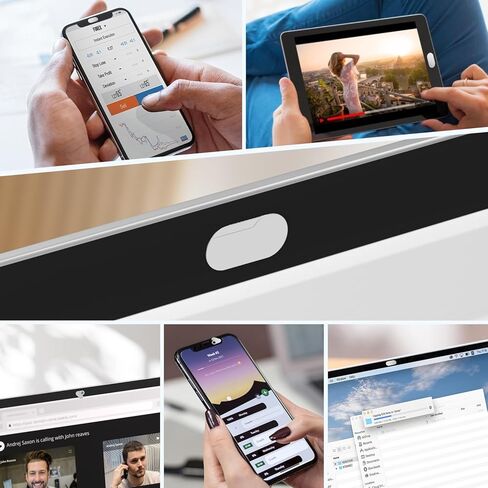 غطاء كاميرا ويب معدني قابل للدوران من imluckies [عبوة من قطعتين]، غطاء كاميرا رفيع للغاية 0.02 بوصة لهاتف iPhone، والكمبيوتر المحمول، وMacBook Pro/Air، وأجهزة الكمبيوتر الشخصية، وiPad وما إلى ذلك. مانع الويب يحمي خصوصيتك، فضي in Kuwait