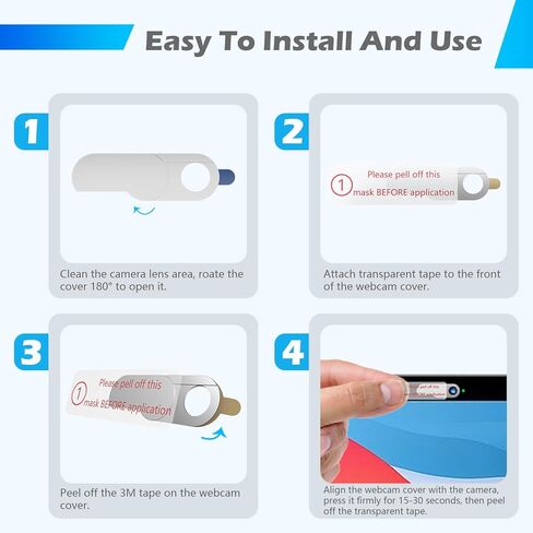 غطاء كاميرا ويب معدني قابل للدوران من imluckies [عبوة من قطعتين]، غطاء كاميرا رفيع للغاية 0.02 بوصة لهاتف iPhone، والكمبيوتر المحمول، وMacBook Pro/Air، وأجهزة الكمبيوتر الشخصية، وiPad وما إلى ذلك. مانع الويب يحمي خصوصيتك، فضي in Kuwait