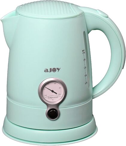aJOY Professional Designer Series 1.7L Cordless Electric Kettle, BPA Free, 360 Degree Conceal Heating Element, Overheat Protection Control (Green) in Saudi Arabia