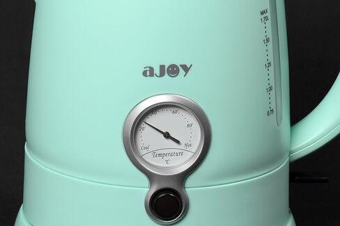 aJOY Professional Designer Series 1.7L Cordless Electric Kettle, BPA Free, 360 Degree Conceal Heating Element, Overheat Protection Control (Green) in Saudi Arabia