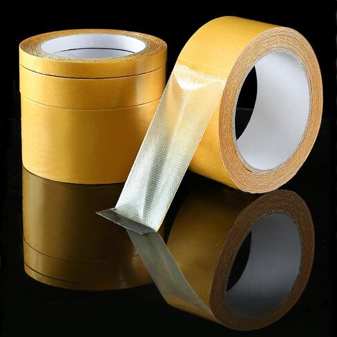 2 Packs Double Sided Heavy Duty Tape Multifunctional Fabric Tape High Stickness Strong 1inchx66ft(20m) Clear Thin Two Sided Tape for Clothes,Carpet,Mounting,Balloon,Wig (1inchx66ft(20m)) in Saudi Arabia