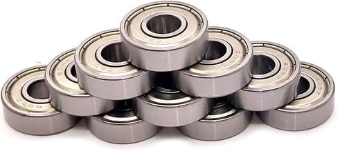 FKG 608-ZZ 8x22x7mm Deep Groove Ball Bearing Double Metal Shields Bearing Pre-Lubricated 10 Pcs in Saudi Arabia