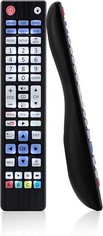UltraPro Backlit One Touch بديل الاقتران الفوري عن بعد مبرمج مسبقًا لأجهزة Samsung وSony وLG وVizio وRoku TV 2 جهاز 80830 in Kuwait