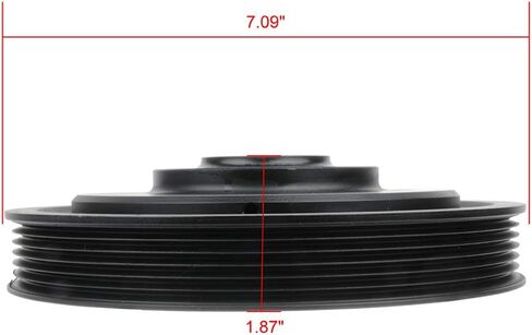 CCIYU Harmonic Balancer Belt Drive Pulley Fit For 2005-2008 for Acura RL 2005-2008 for Acura TL 2006-2007 for Honda Accord 2005-2010 for Honda Odyssey 2005-2008 for Honda Pilot in Saudi Arabia