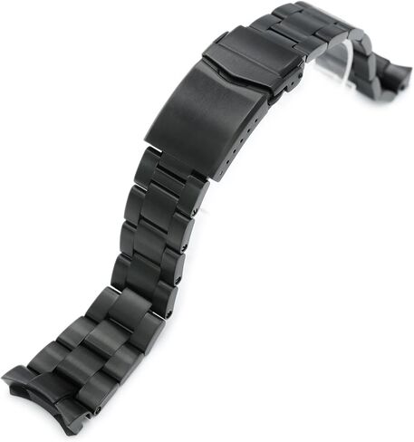 سوار ساعة MiLTAT 22 مم متوافق مع 5KX SRPD79، 316L من الفولاذ المقاوم للصدأ DLC طلاء أسود Super-O Boyer in Kuwait