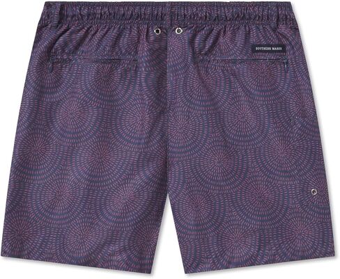 Southern Marsh Bodrum Straits Lined Swim Trunks, Washed Red & Mountain Purple, Medium in Saudi Arabia