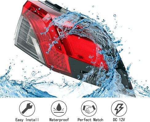 مجموعة مصابيح خلفية LED خلفية، مصباح خلفي للفرامل الخارجي لجانب الركاب الأيمن، لسيارة Toyota RAV4 2019 2020 2021، استبدال #81550-0R090، TO2805148 in Kuwait