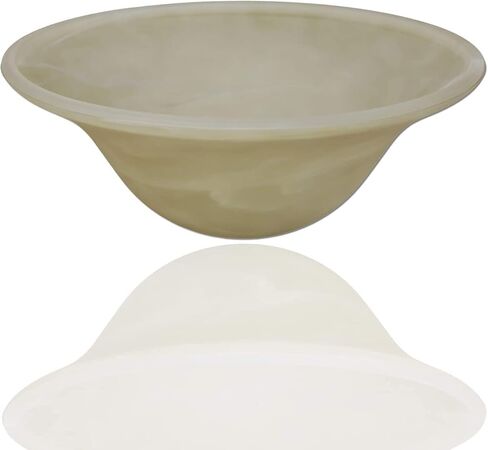 LIGHTACCENTS غطاء مصباح زجاجي كهرماني مرمري بديل لمصابيح الأرضية - ظلال مصابيح لمصابيح الأرضية ذات قاعدة متوسطة مقبس E26 - غطاء مصباح أرضي - مصباح أرضي بديل غطاء مصباح زجاجي (كهرماني) in Kuwait