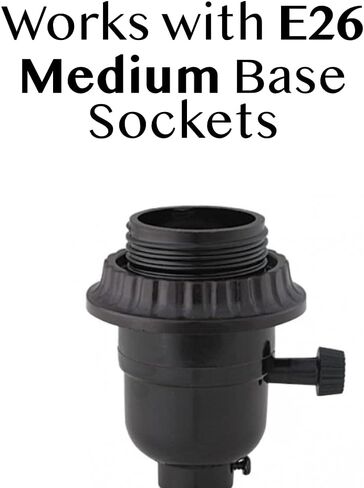 LIGHTACCENTS غطاء مصباح زجاجي كهرماني مرمري بديل لمصابيح الأرضية - ظلال مصابيح لمصابيح الأرضية ذات قاعدة متوسطة مقبس E26 - غطاء مصباح أرضي - مصباح أرضي بديل غطاء مصباح زجاجي (كهرماني) in Kuwait