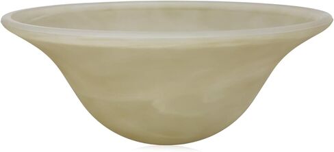 LIGHTACCENTS غطاء مصباح زجاجي كهرماني مرمري بديل لمصابيح الأرضية - ظلال مصابيح لمصابيح الأرضية ذات قاعدة متوسطة مقبس E26 - غطاء مصباح أرضي - مصباح أرضي بديل غطاء مصباح زجاجي (كهرماني) in Kuwait