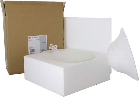 LIGHTACCENTS غطاء مصباح زجاجي كهرماني مرمري بديل لمصابيح الأرضية - ظلال مصابيح لمصابيح الأرضية ذات قاعدة متوسطة مقبس E26 - غطاء مصباح أرضي - مصباح أرضي بديل غطاء مصباح زجاجي (كهرماني) in Kuwait