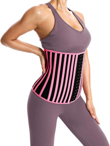 Waist Trainer for Women,Body Shaper Waist Trimmer Belt Latex Sauna Sweat Absorbing Corset in Saudi Arabia