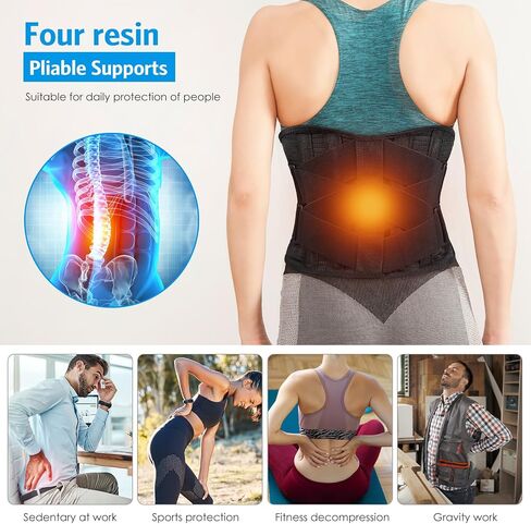 AMIR Waist Trainer Belt for Women - Waist Trimmer - Workout Fitness Back Support Belts - Slimming Body Shaper Belt Black in Saudi Arabia