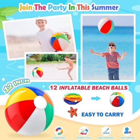 هدايا حفلات حمام السباحة، هدايا حفلات الشاطئ للأطفال 3-4-5-8-12، 96 قطعة من أكياس الهدايا الجيدة للأطفال ألعاب الصيف، كرات الشاطئ، أقلام التلوين، كتب التلوين ألعاب حمام السباحة على الشاطئ للأطفال الذين تتراوح أعمارهم بين 4-8-12 لوازم حفلات حمام السباحة in Kuwait