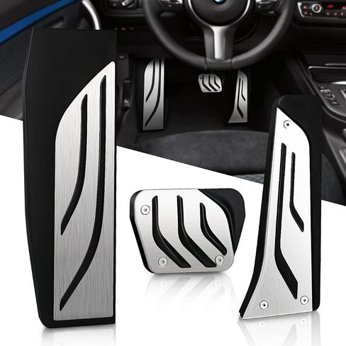 KVR Pedal Cover Fit for BMW, Brake Pedal & Gas Pedal Covers Compatible with BMW 1 2 3 4 Series F20 F21 F22 F23 F30 F31 F32 F33 F34 F36, BMW Stainless Steel Pedal Cover (2 PCS) in Saudi Arabia