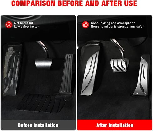 KVR Pedal Cover Fit for BMW, Brake Pedal & Gas Pedal Covers Compatible with BMW 1 2 3 4 Series F20 F21 F22 F23 F30 F31 F32 F33 F34 F36, BMW Stainless Steel Pedal Cover (2 PCS) in Saudi Arabia