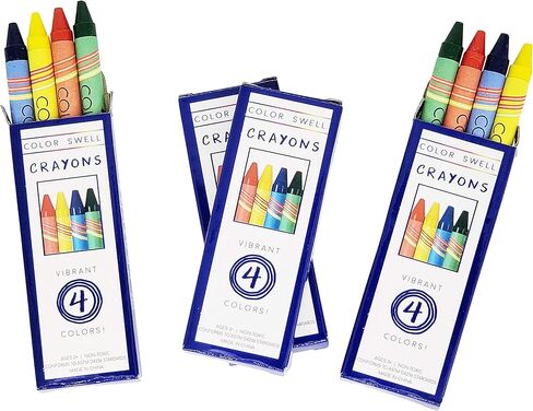 أقلام تلوين ملونة كبيرة الحجم 4 عبوات - عبوات أقلام تلوين للمطاعم - 10 عبوات 4 أقلام تلوين لكل عبوة (إجمالي 40 قلم تلوين) in Kuwait