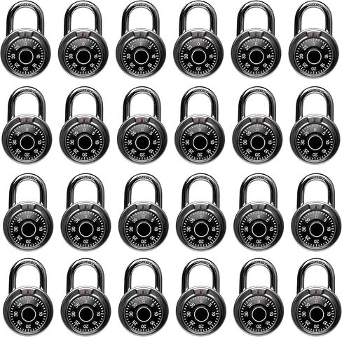 Locker Lock, Combination Lock, Black, 2 in, 24 Locks in Saudi Arabia