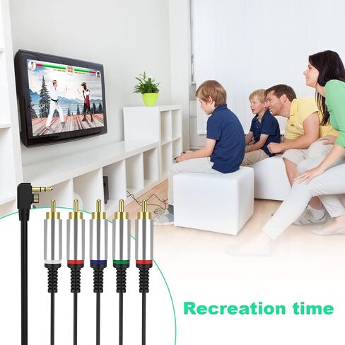 HDTV HD Component Audio Video PSP AV Cable,Composite Cable HD Adapter Compatible with Sony PSP 3000 PSP2000, 1.5M/4.9FT in Kuwait