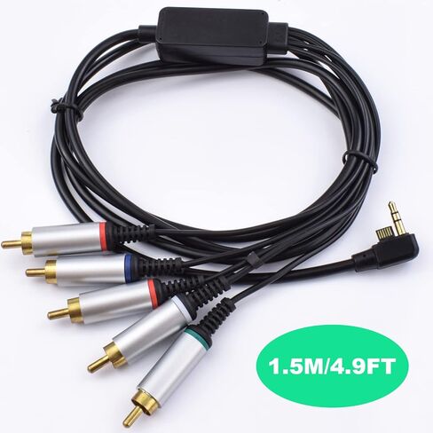 HDTV HD Component Audio Video PSP AV Cable,Composite Cable HD Adapter Compatible with Sony PSP 3000 PSP2000, 1.5M/4.9FT in Kuwait