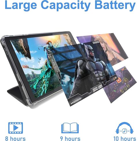 2024 E100 Android 11 Tablets,10" Android Tablets with Protective Case,Quad Core Processor,5.0MP Front+8.0MP Rear Camera,6000mah Bluetooth IPS Tablets,Wi-Fi Tablet in Kuwait