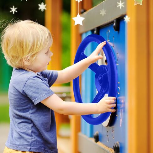 Playground Steering Wheel Accessories Plastic Swingset Steering Wheel Pirate Ship Steering Wheel Playset for Outdoor Backyard Treehouse Playground Jungle Gym (1, Blue) in Saudi Arabia