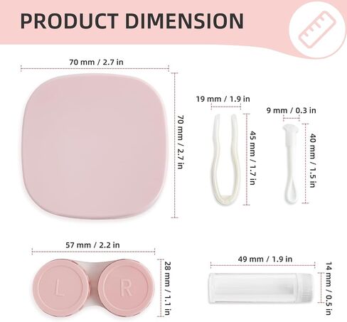 Contact Lens Case, Color Contact Lens Removal Kit - Green Forest Eye in Saudi Arabia