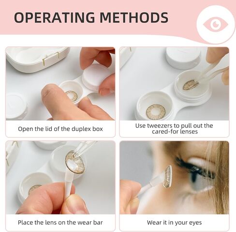 Contact Lens Case, Color Contact Lens Removal Kit - Green Forest Eye in Saudi Arabia