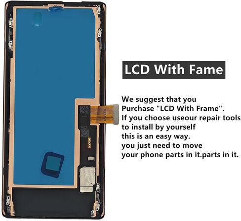 Amoled for Google Pixel 6 Pro Screen Replacement with Frame for Pixel 6 Pro Screen Replacement G8VOU GLUOG LCD Display digitizer Touch Screen Assembly with Repair Part Tools 6.7 inch in Saudi Arabia