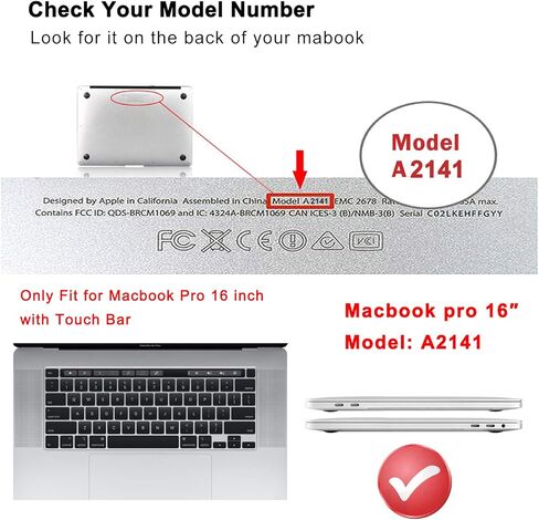 iCasso متوافق مع حافظة MacBook Pro 16 بوصة إصدار 2019 موديل A2141 حزمة 5 في 1، حافظة بلاستيكية صلبة، غلاف، واقي شاشة، غطاء لوحة مفاتيح وقابس غبار متوافق مع MacBook Pro 16 بوصة - وردي in Kuwait