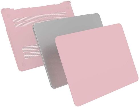 iCasso متوافق مع حافظة MacBook Pro 16 بوصة إصدار 2019 موديل A2141 حزمة 5 في 1، حافظة بلاستيكية صلبة، غلاف، واقي شاشة، غطاء لوحة مفاتيح وقابس غبار متوافق مع MacBook Pro 16 بوصة - وردي in Kuwait