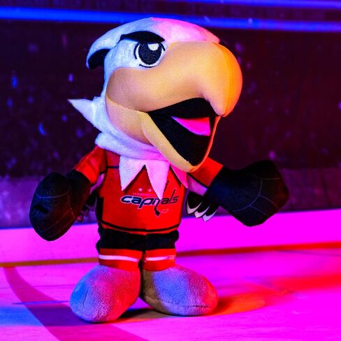 Bleacher Creatures Washington Capitals Slapshot 8 بوصة تميمة كوريشا جالسة من القطيفة - تميمة ناعمة مستوحاة من تشيبي in Saudi Arabia