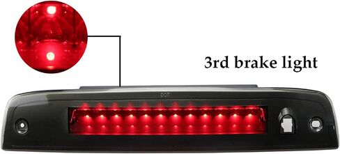 مصباح LED للفرامل الثالثة مناسب لسيارة Ford Expedition 2003-2016، مناسب لسيارة Lincoln Navigatorr 2003-2016، مصباح خلفي عالي التثبيت (عدسة حمراء لغطاء الكروم) in Saudi Arabia