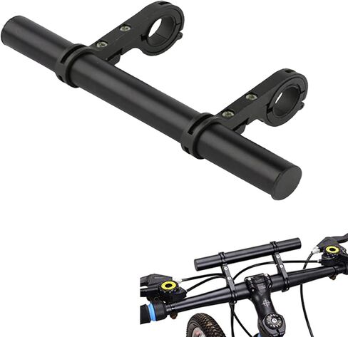 Bike Handlebar Extender, 30cm/11.8inch Multifunctional Bicycle Handlebar Extension with Aluminum Alloy Bracket Extension Carbon Fiber Mount Holder for Speedometer Computer Mobile Phone in Saudi Arabia
