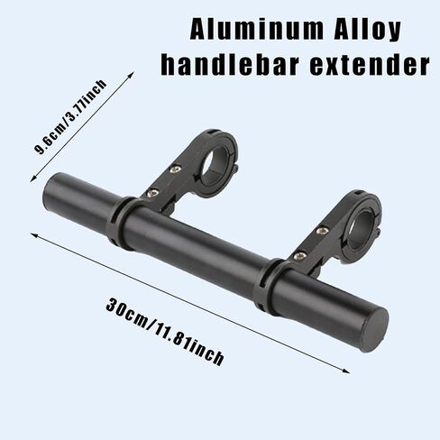 Bike Handlebar Extender, 30cm/11.8inch Multifunctional Bicycle Handlebar Extension with Aluminum Alloy Bracket Extension Carbon Fiber Mount Holder for Speedometer Computer Mobile Phone in Saudi Arabia