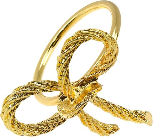 Napkin Rings,Metal Bow Tie Napkin Rings,Pack of 4,Gold Color in Kuwait